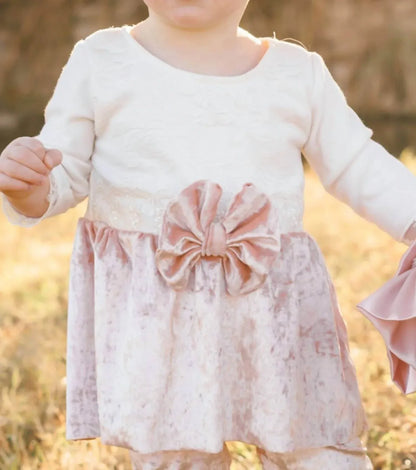 Cuddle Couture - Baby Girls Velvet Pant And Velvet Top Set - Rack Hunt