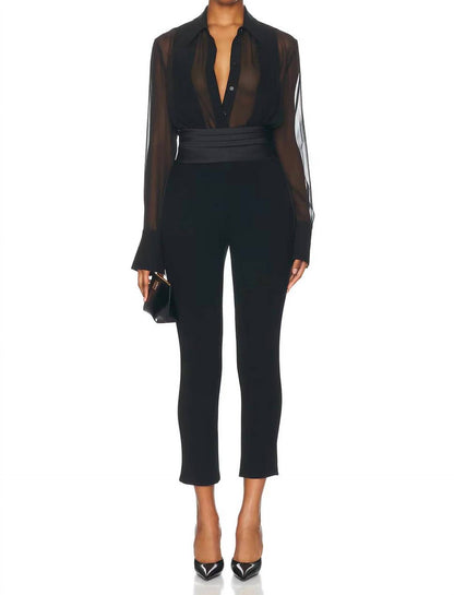 Tuxedo Cigarette Pants