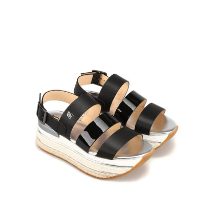 Women's Leather Wedge Sandals