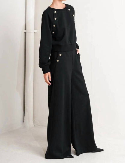 Carmen Buttoned Woven Pants
