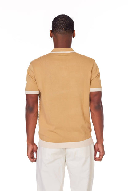 Men's Textured Polo Shirt