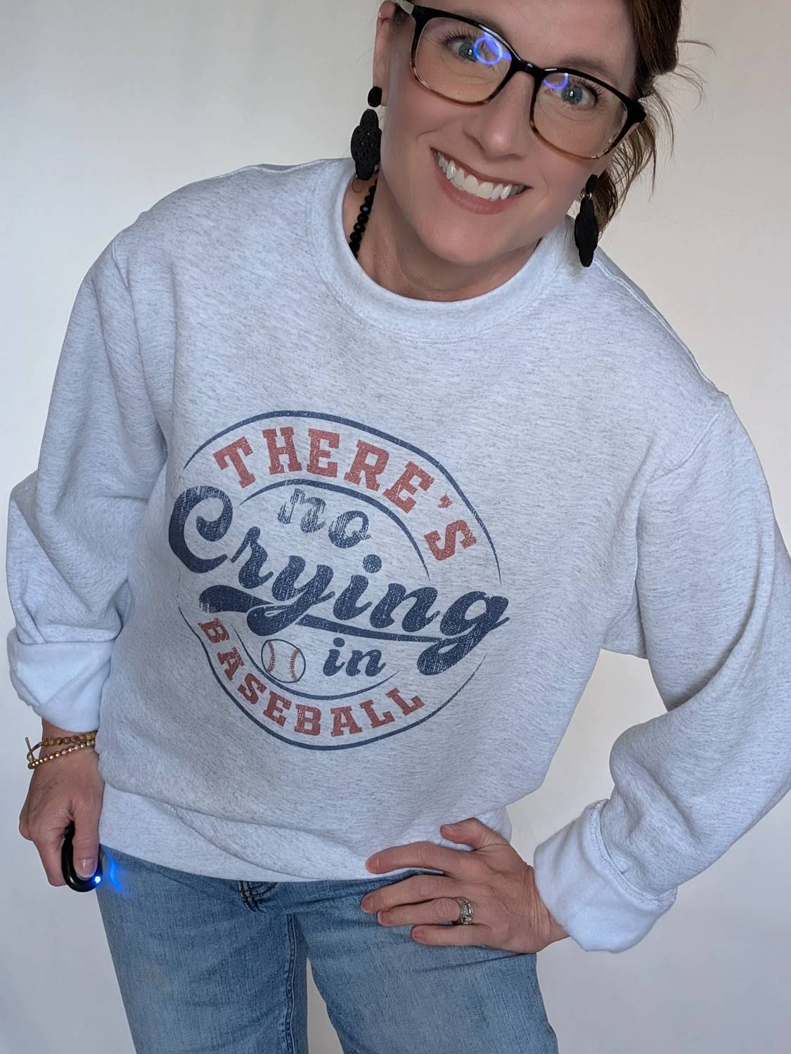 There's No Crying In Baseball Sweatshirt