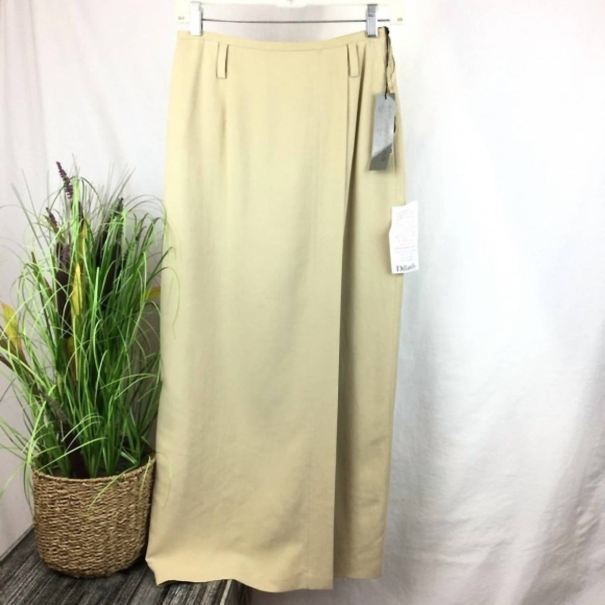 Silk Wrap Midi Skirt