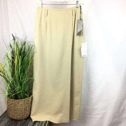 Silk Wrap Midi Skirt