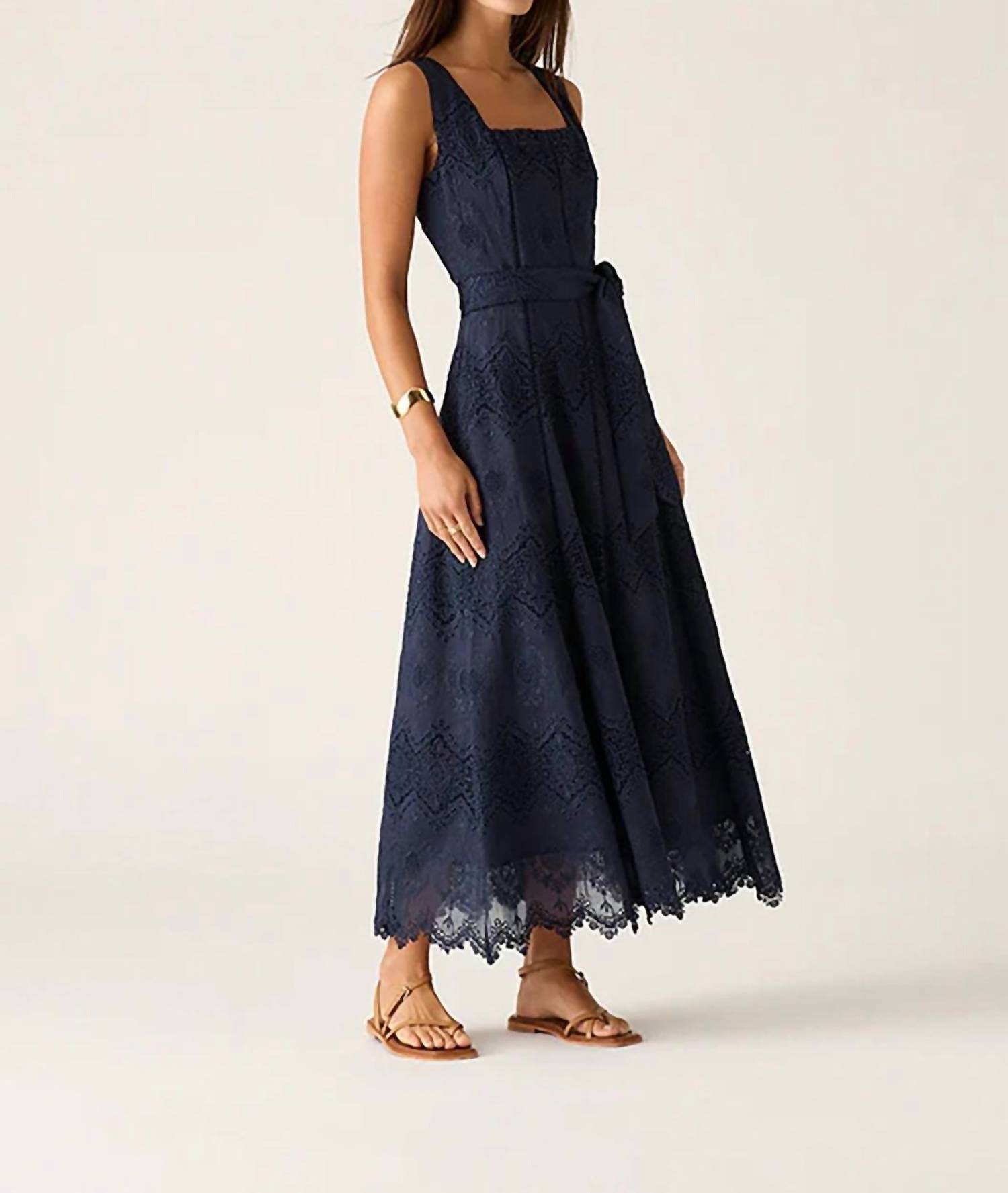 Mos the Label - Mariana Embroidery Midi Dress - Rack Hunt -