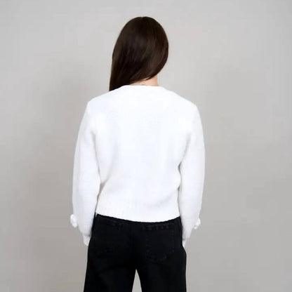 Lysandra Long Sleeve V-neck Cardi Top