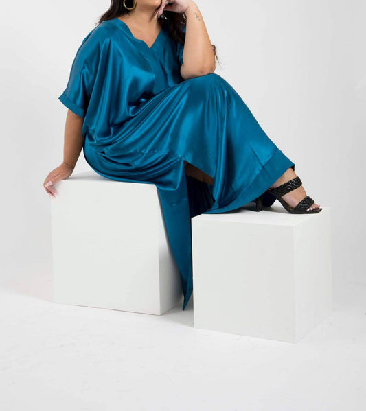 Sante Grace - Muse Italian Silk Charmeuse Caftan Dress - Rack Hunt