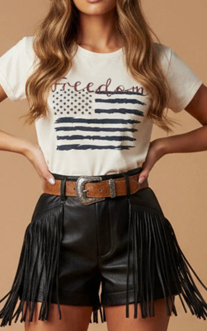 Freedom Stars Bot Tee