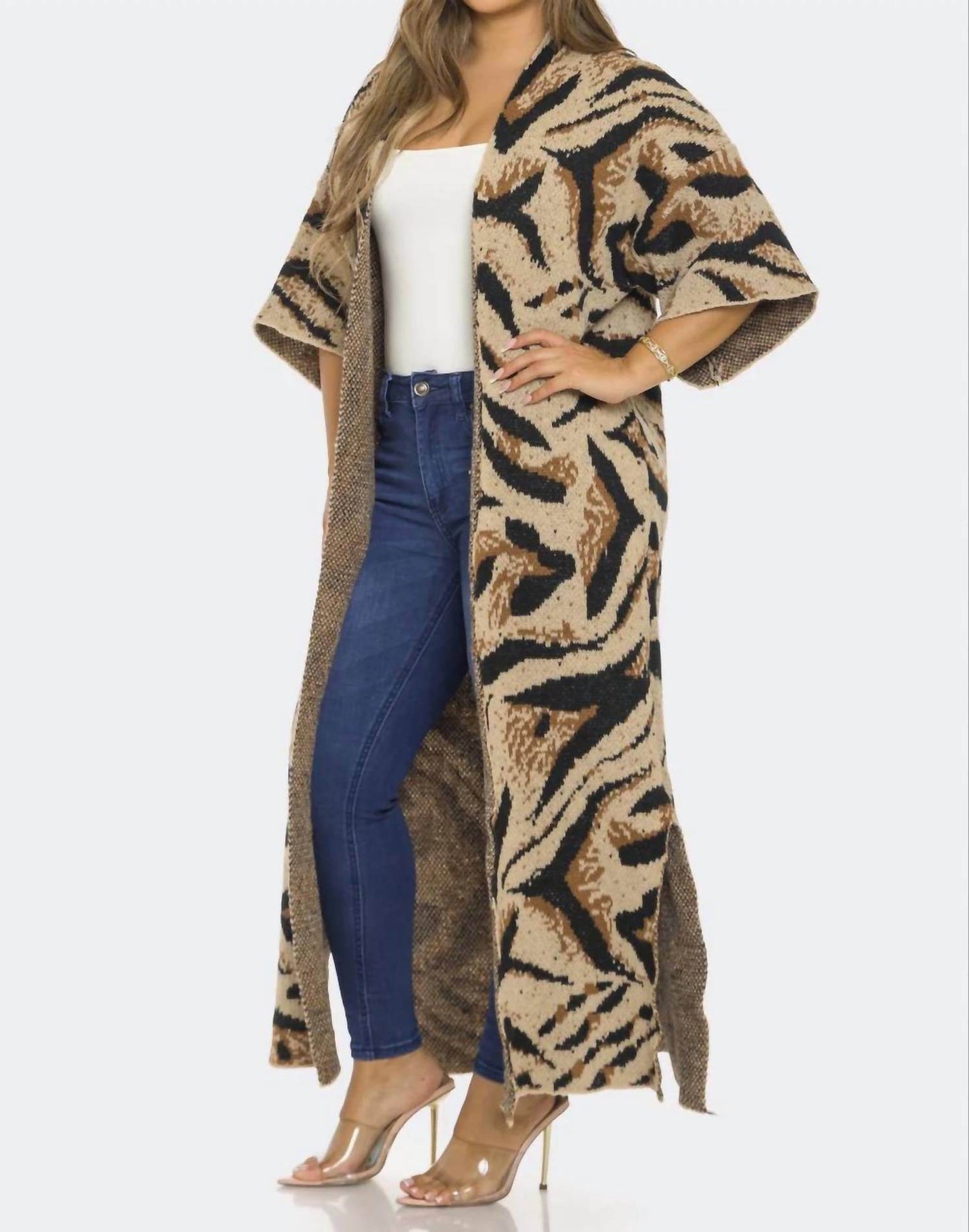 SJK Fashion - Printed Cardigan - Rack Hunt -