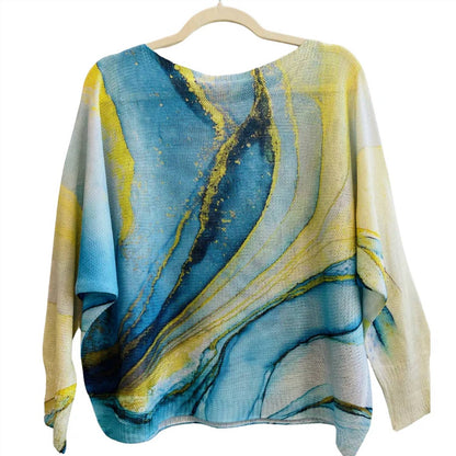 Women's Tie-dye Long Sleeves Sweater