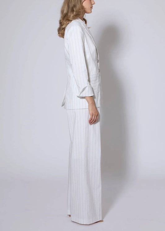 Boucle Stripe Cotton Jacket