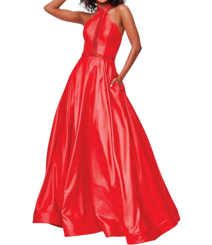 Shimmery Halter Gown