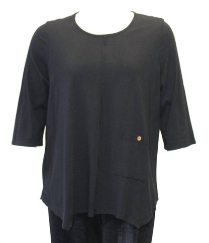 Women's Asymmetrical Pocket Cotton Top