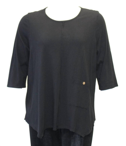Women's Asymmetrical Pocket Cotton Top