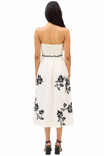 Claire Strapless Midi Dress
