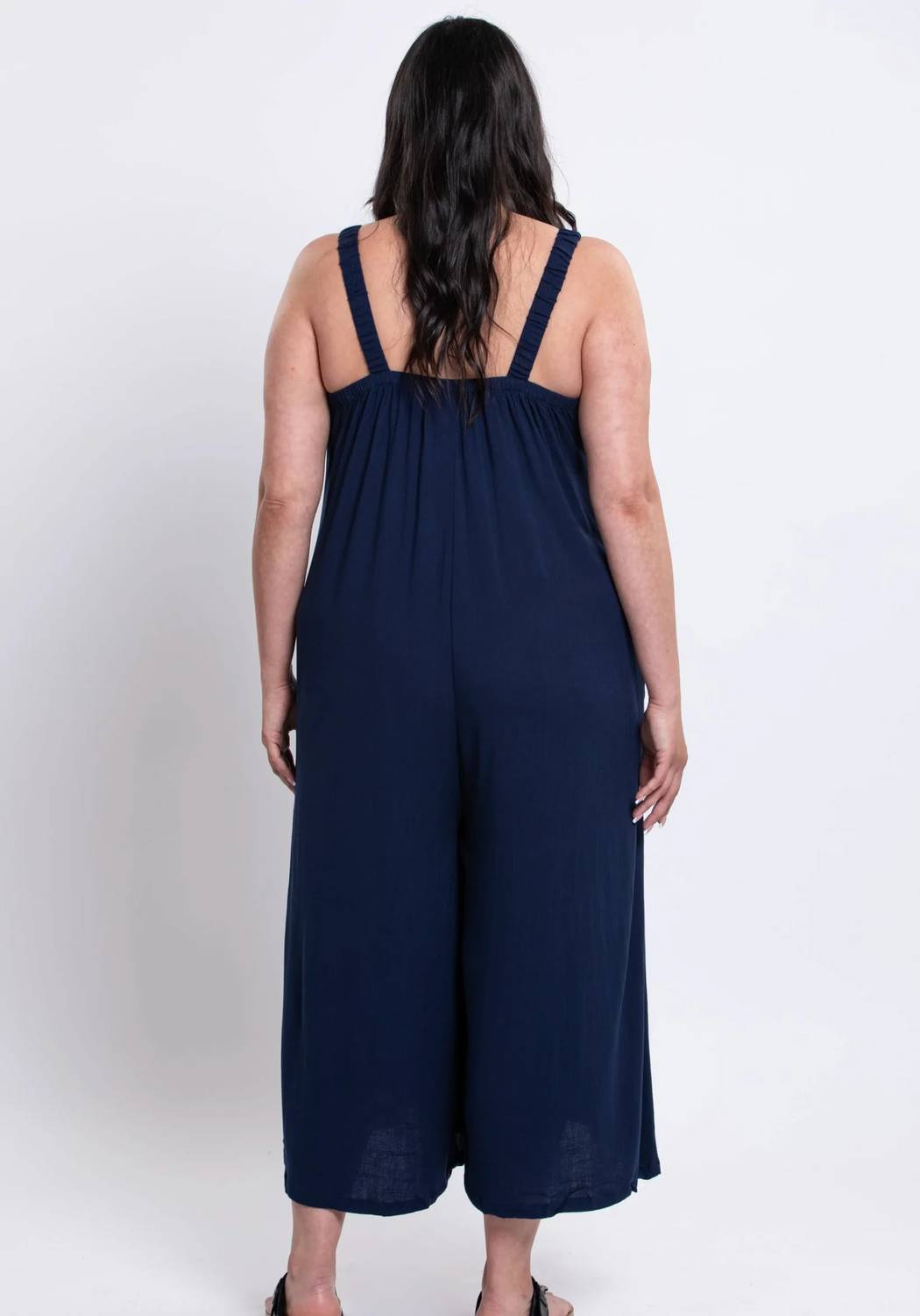 Joanna Bamboo Linen Wide Leg Jumpsuit