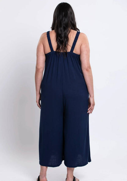 Joanna Bamboo Linen Wide Leg Jumpsuit