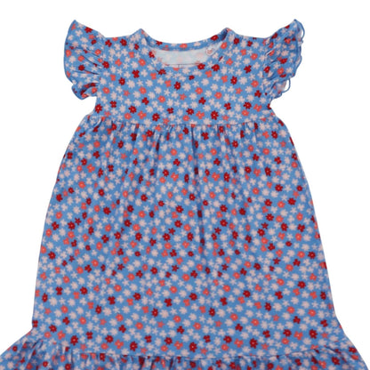 Kids Ditsy Floral Ruffle Dress
