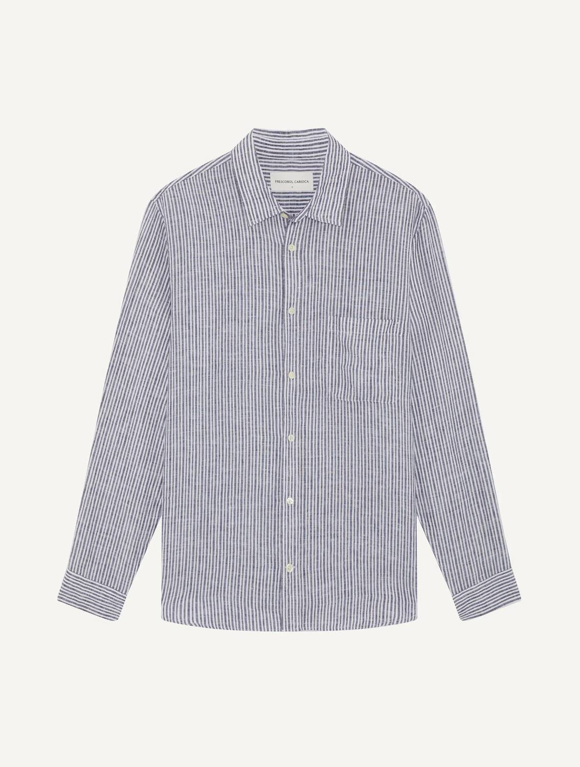 Telles Linen Striped Shirt