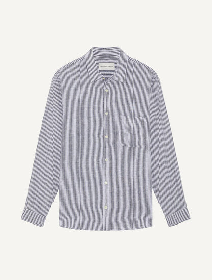 Telles Linen Striped Shirt