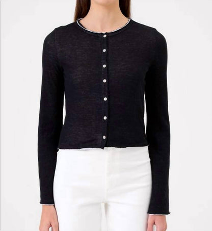 Chloe Double Layer Jersey Cardigan