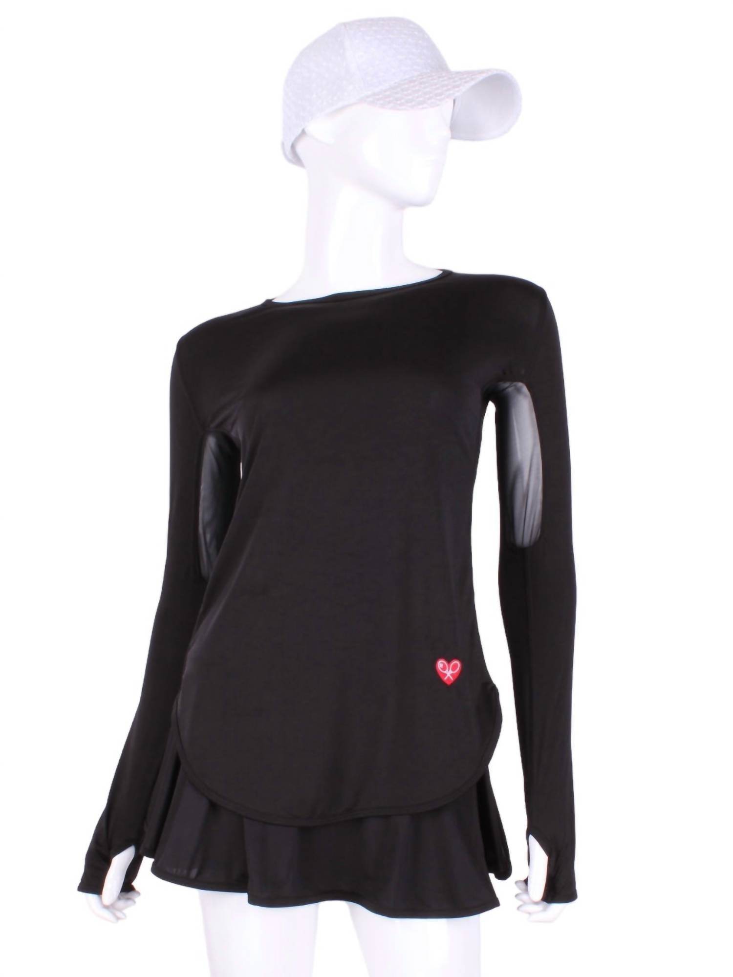 Love Love Tennis - Long Sleeve Crew Tennis Tee - Rack Hunt