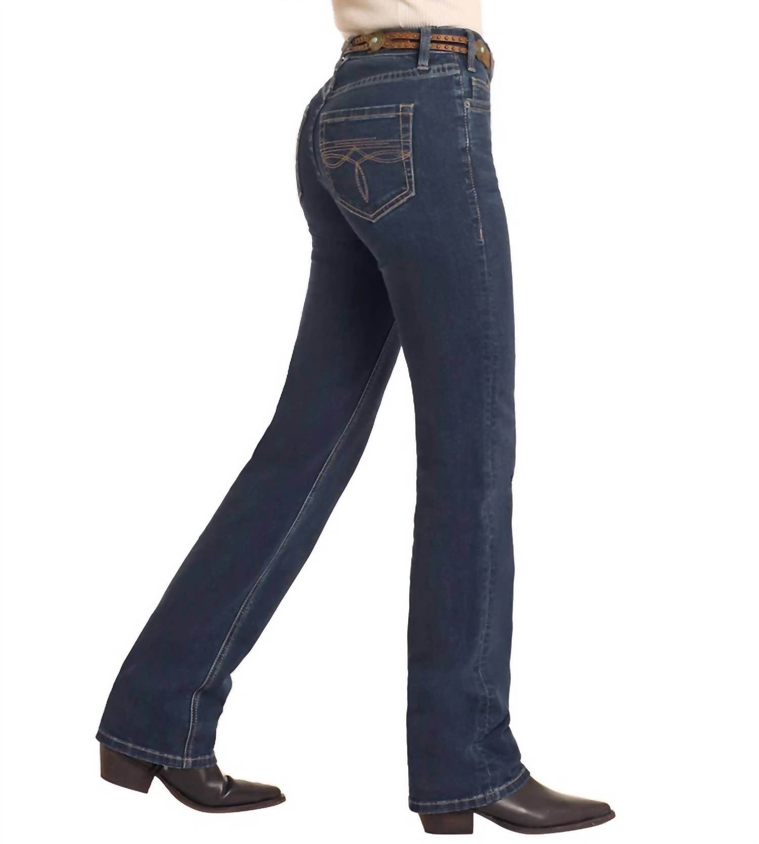 Rock & Roll Cowgirl - Boot Stitch High Rise Jean - Rack Hunt