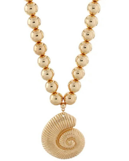 Golden Stella - Women's Sea Shell Necklace - Rack Hunt