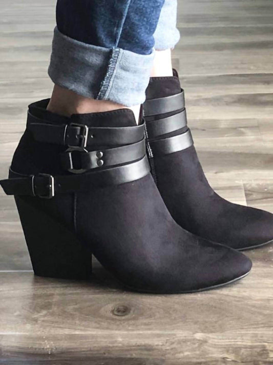 My Delicious Shoes - Buckle Strap Bootie - Rack Hunt -