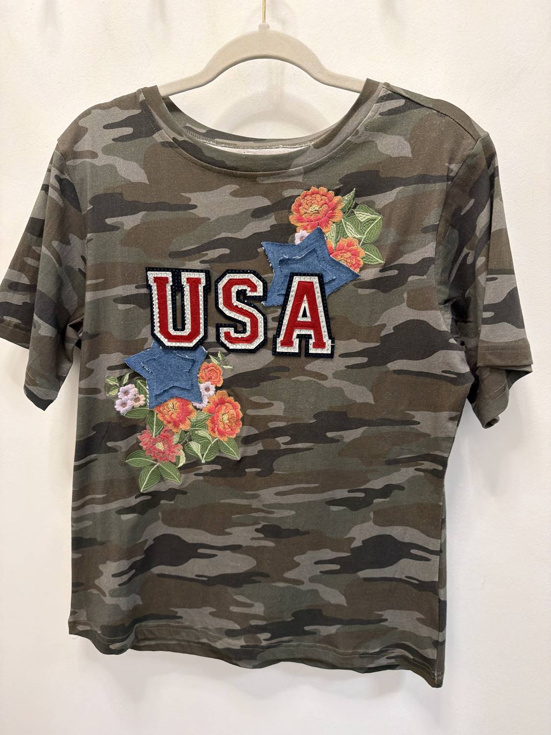 Usa Floral Star Tee