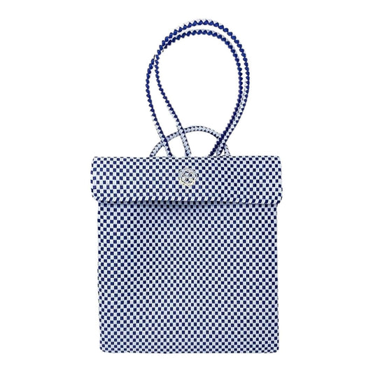 Women's Medium Braided Checkered Backpack