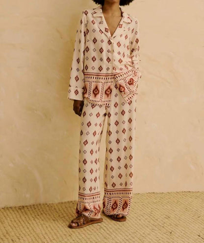 Printed Pajama Shirt