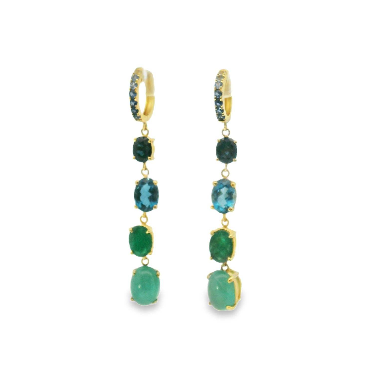 Normani - Women's Gemstone Drop Earrings - Rack Hunt -