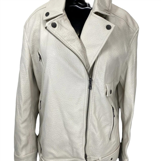 Women's Vegan Faux Leather Moto Jacket