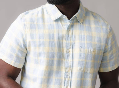 Linen Short Sleeve Button Down Shirt