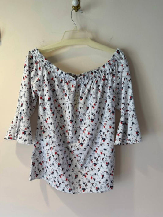 Women's Floral Print Off Shoulder Blouse