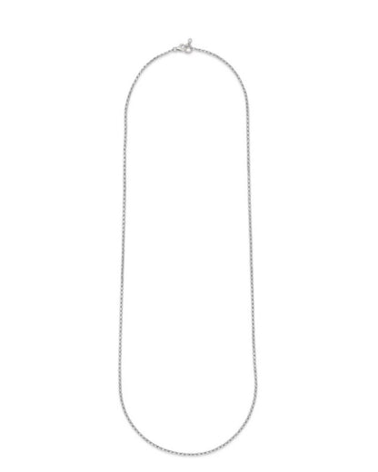 Unisex Interlocking Square-Link Necklace