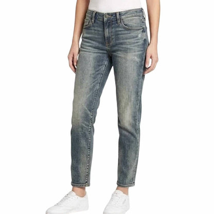 Women's Slim Boyfriend Mid Rise Jeans