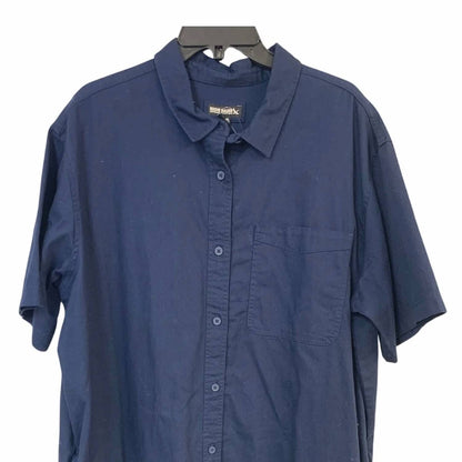 Women's Button Up Shirt Mini Dress - Plus