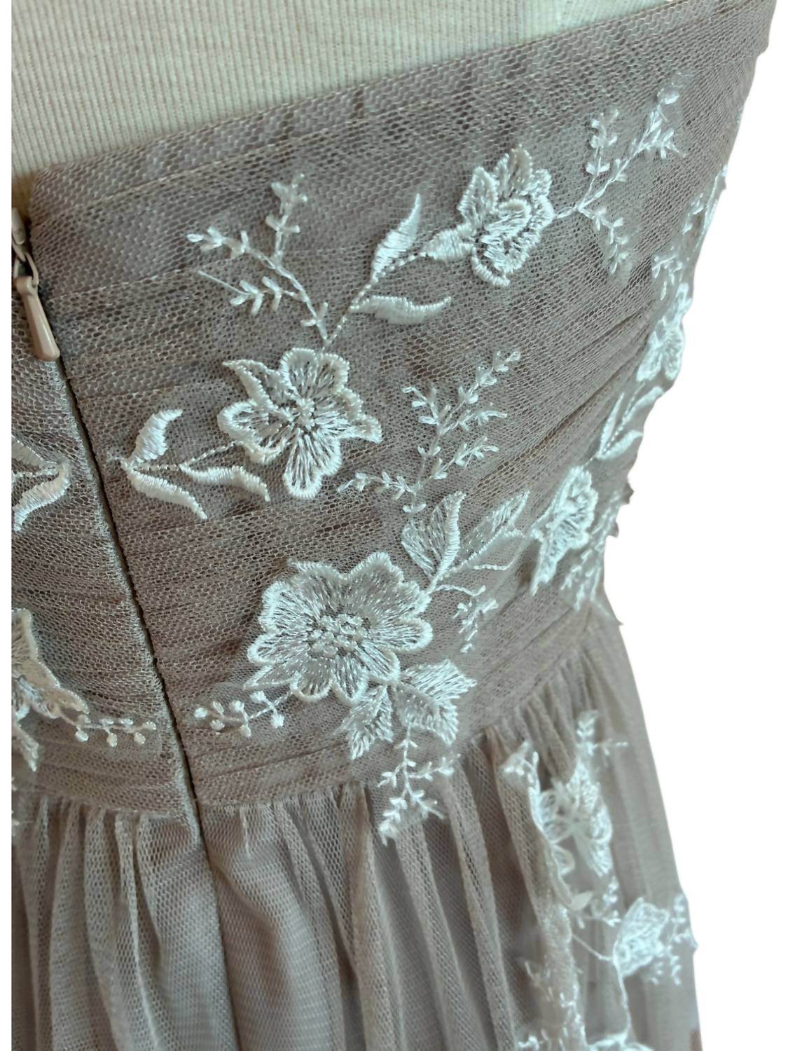 Dessy - Women's Strapless Floral Gown - Rack Hunt -