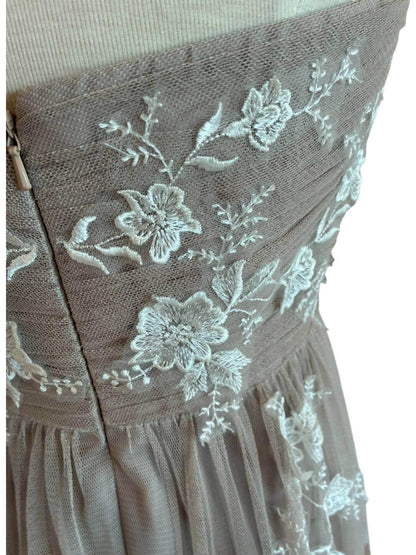 Dessy - Women's Strapless Floral Gown - Rack Hunt