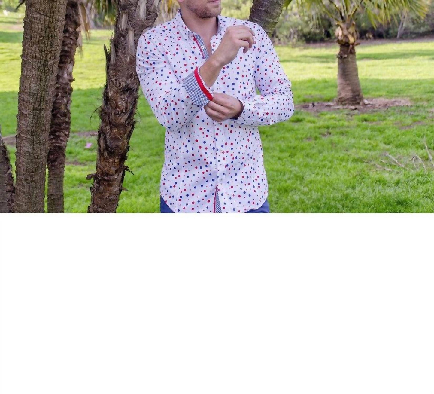 Polka Dots Button Down Shirt