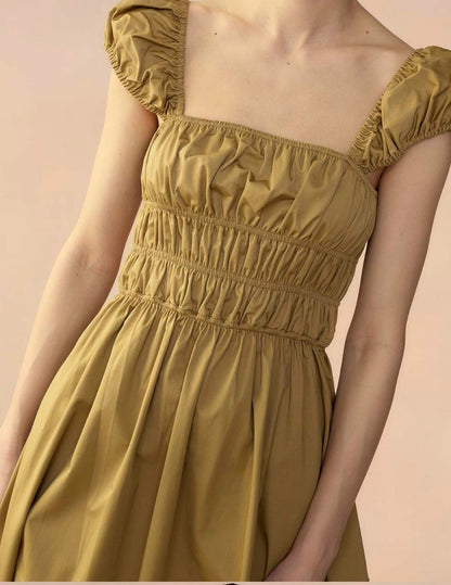 Tie Back Cotton Dress