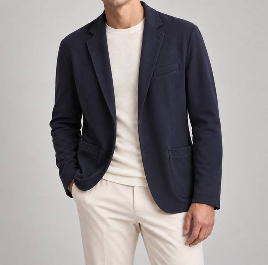 Men's Jersey Style Unstructured Blazer