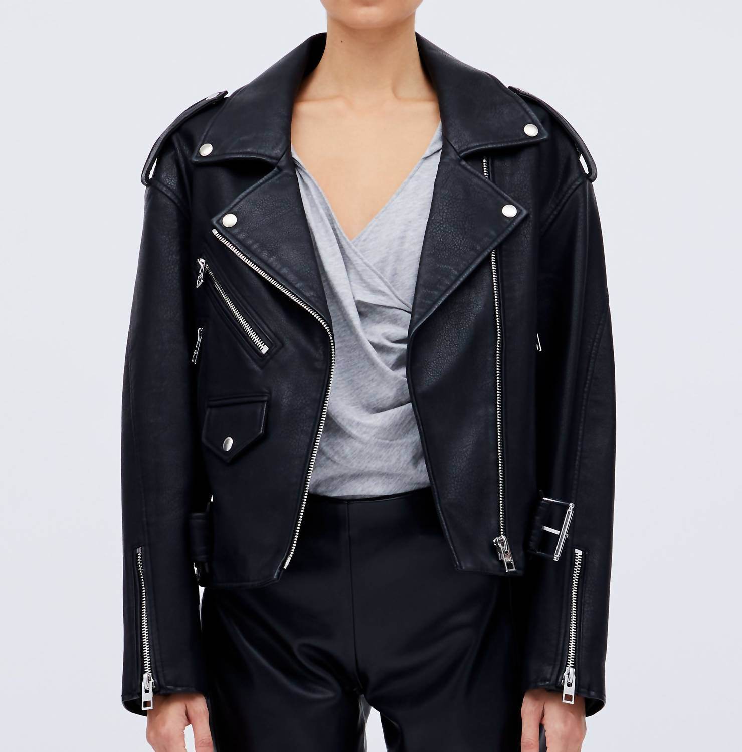 Rblpuppet - Billie Oversized Biker Jacket - Rack Hunt -