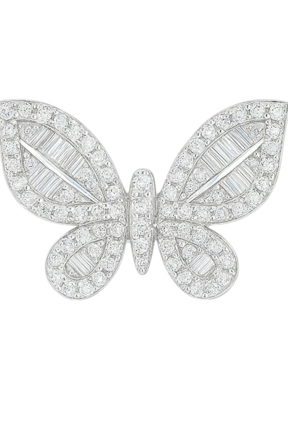 Allyanna Gifts - Women's Cubic Zirconia Butterfly Stud Earrings - Rack Hunt