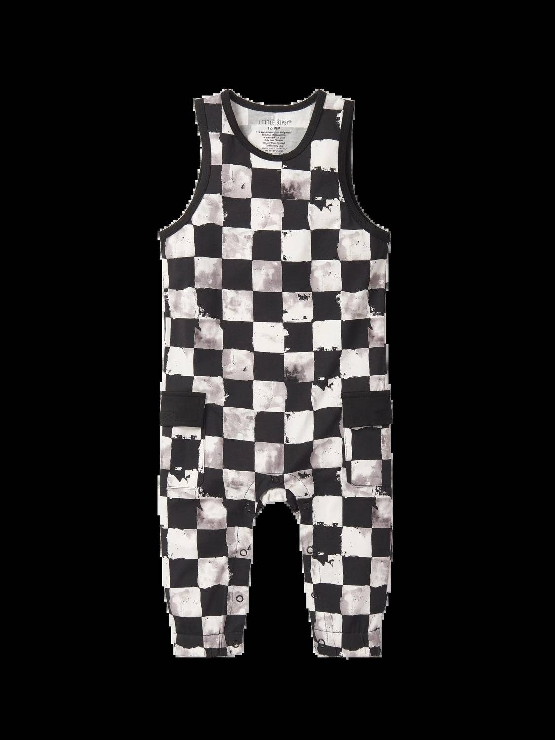 Baby's Checkered Tank Romper