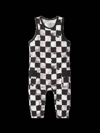 Baby's Checkered Tank Romper