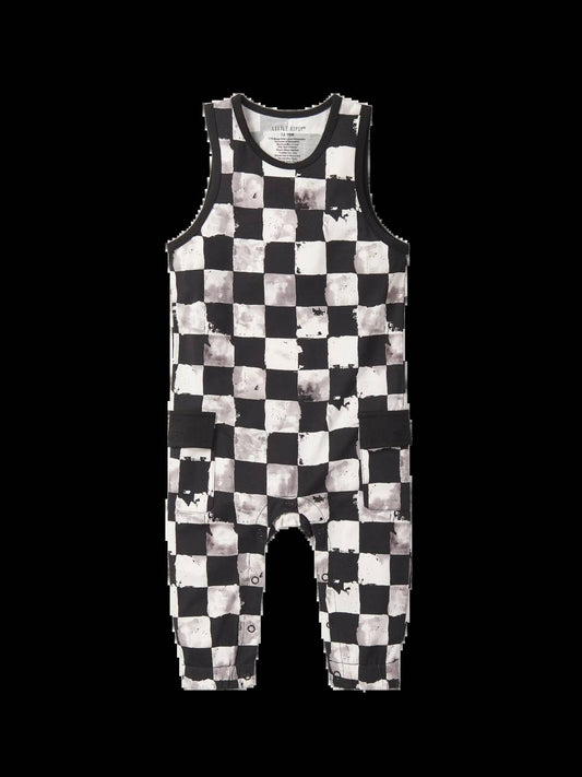Baby's Checkered Tank Romper