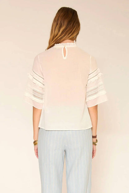 Carolina Ruffled Sleeves Blouse